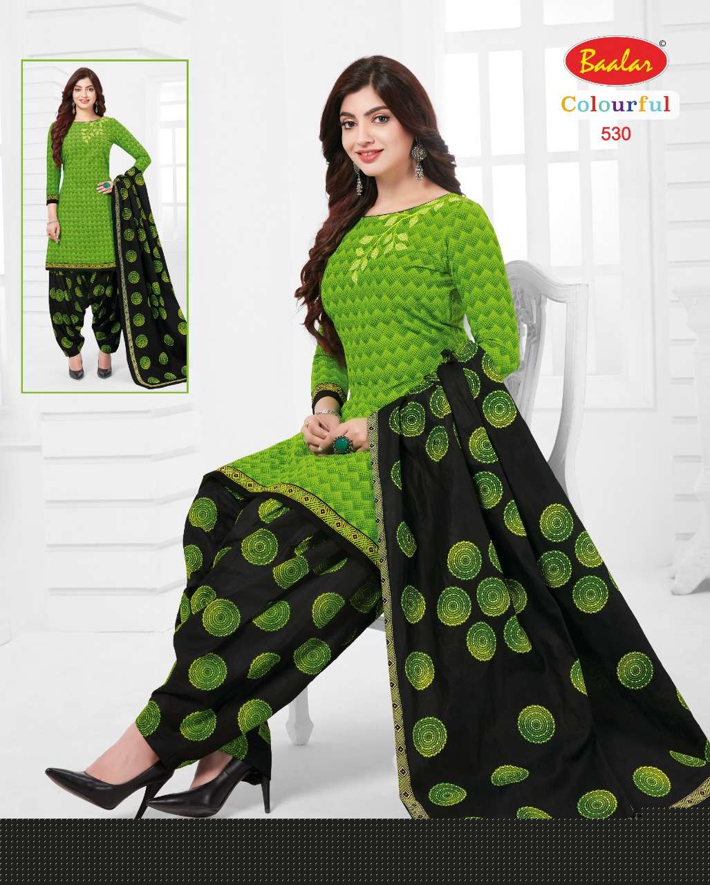 COLOURFUL VOL-5 BY BAALAR 504 TO 533 SERIES BEAUTIFUL SUITS STYLISH FANCY COLORFUL PARTY WEAR & OCCASIONAL WEAR FANCY PRINTED DRESSES AT WHOLESALE PRICE