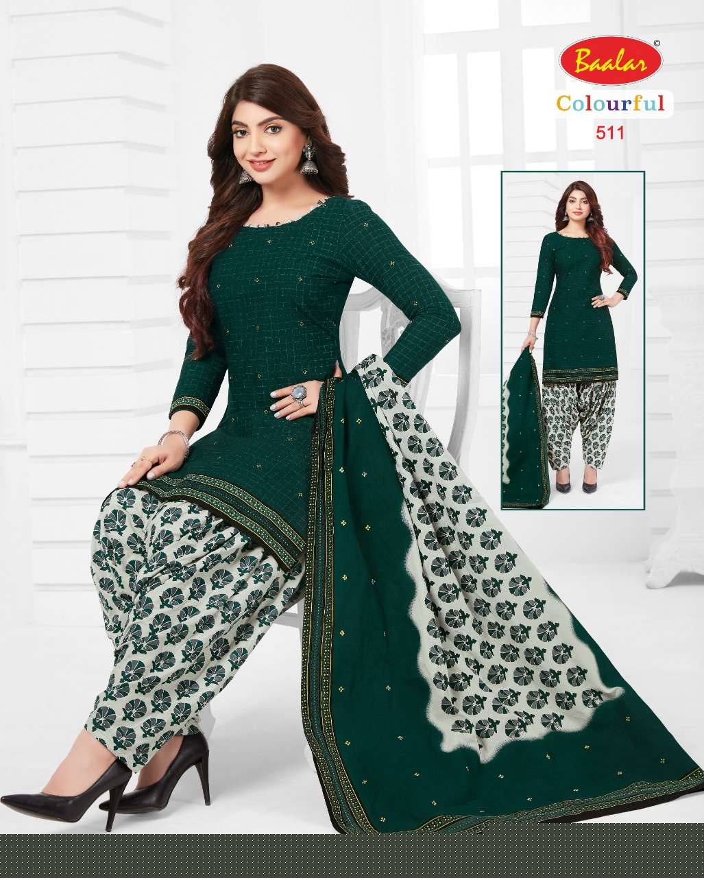 COLOURFUL VOL-5 BY BAALAR 504 TO 533 SERIES BEAUTIFUL SUITS STYLISH FANCY COLORFUL PARTY WEAR & OCCASIONAL WEAR FANCY PRINTED DRESSES AT WHOLESALE PRICE
