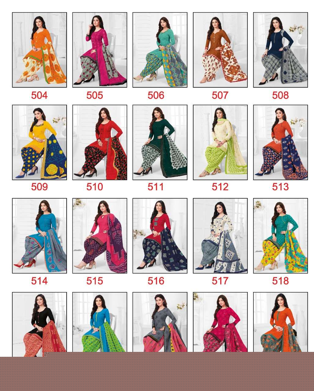 COLOURFUL VOL-5 BY BAALAR 504 TO 533 SERIES BEAUTIFUL SUITS STYLISH FANCY COLORFUL PARTY WEAR & OCCASIONAL WEAR FANCY PRINTED DRESSES AT WHOLESALE PRICE