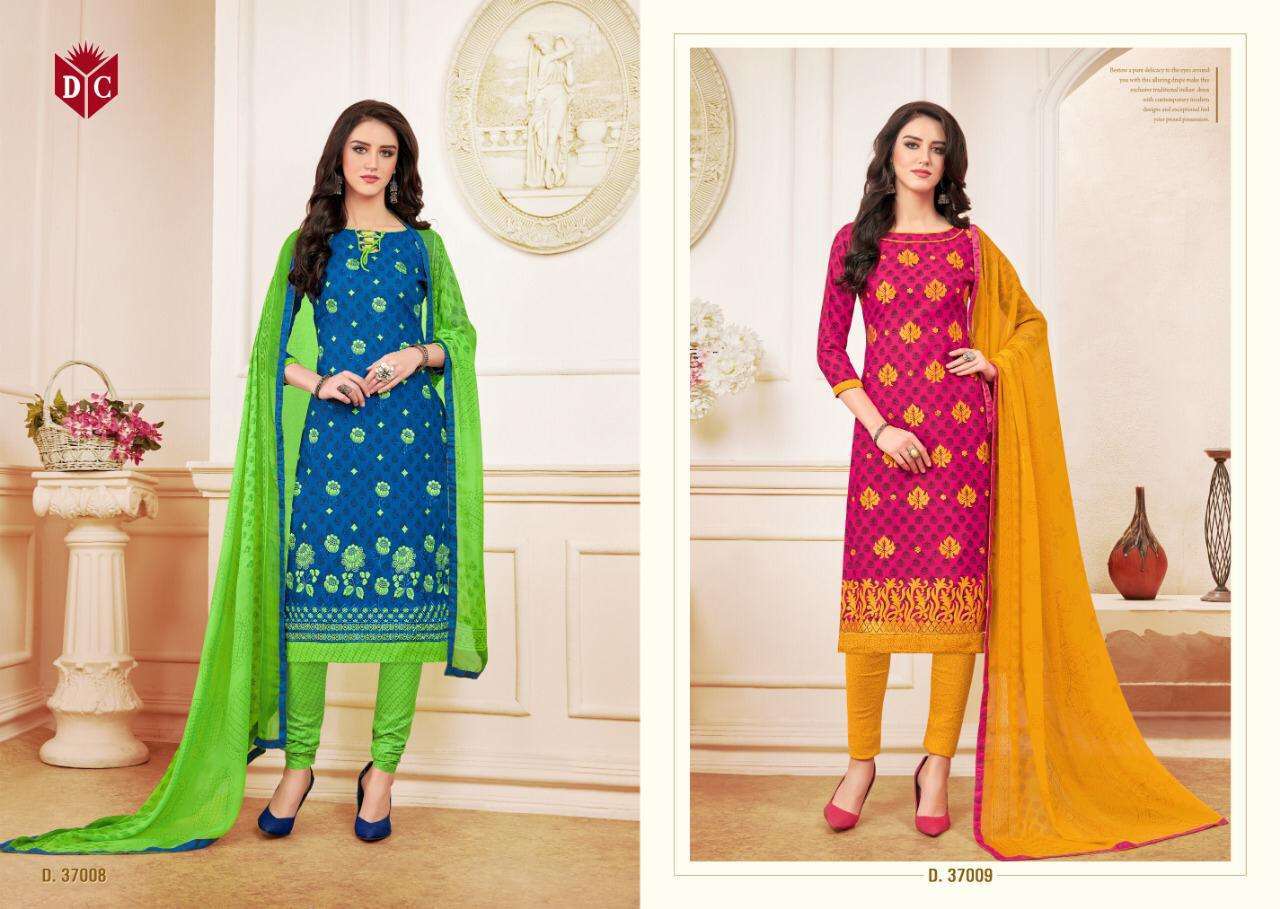 CHOCOLATE VOL-11 BY BY DC TRENDZ 37001 TO 37012 SERIES BEAUTIFUL COLORFUL STYLISH PRETTY PARTY WEAR CASUAL WEAR OCCASIONAL WEAR COTTON WITH EMBROIDERY DRESSES AT WHOLESALE PRICE