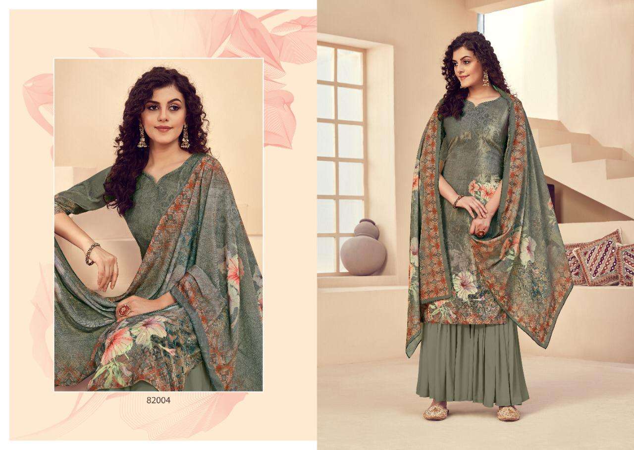 MEHJABEEN BY TUNIC HOUSE 82001 TO 82006 SERIES BEAUTIFUL SUITS STYLISH FANCY COLORFUL PARTY WEAR & OCCASIONAL WEAR VELVET 9000 DIGITAL PRINTED DRESSES AT WHOLESALE PRICE