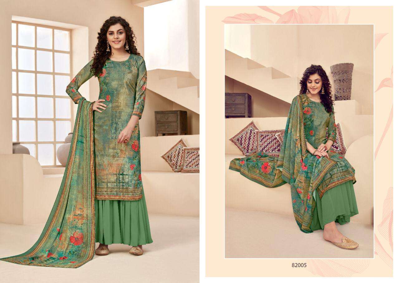 MEHJABEEN BY TUNIC HOUSE 82001 TO 82006 SERIES BEAUTIFUL SUITS STYLISH FANCY COLORFUL PARTY WEAR & OCCASIONAL WEAR VELVET 9000 DIGITAL PRINTED DRESSES AT WHOLESALE PRICE