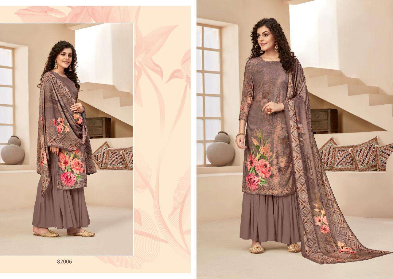 MEHJABEEN BY TUNIC HOUSE 82001 TO 82006 SERIES BEAUTIFUL SUITS STYLISH FANCY COLORFUL PARTY WEAR & OCCASIONAL WEAR VELVET 9000 DIGITAL PRINTED DRESSES AT WHOLESALE PRICE