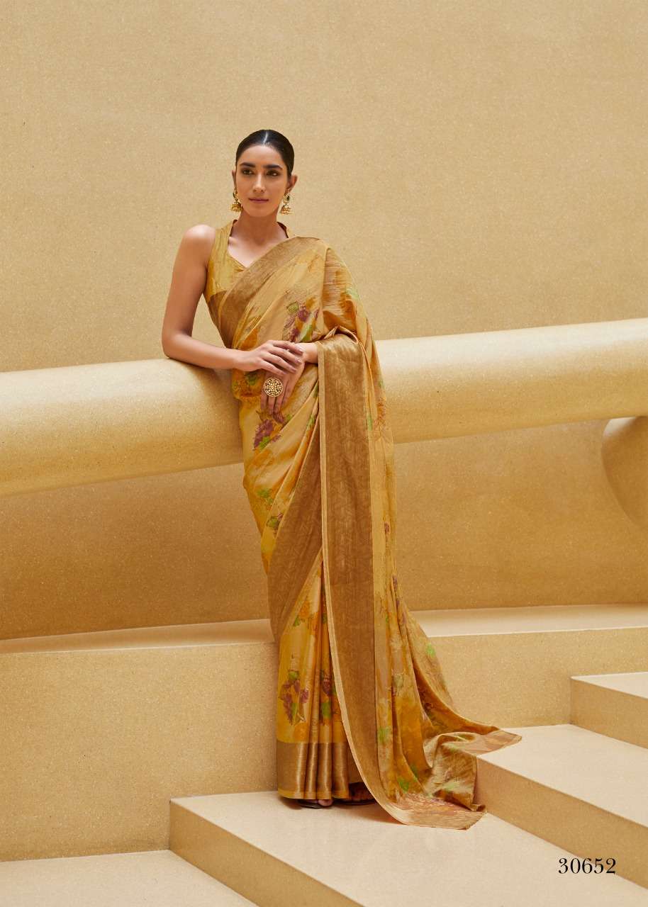 SONAM SILK BY SHANGRILA 30641 TO 30652 SERIES COLORFUL BEAUTIFUL FANCY PARTY WEAR & TRADITIONAL WEAR SOFT SATIN SILK DIGITAL PRINTED SAREES AT WHOLESALE PRICE