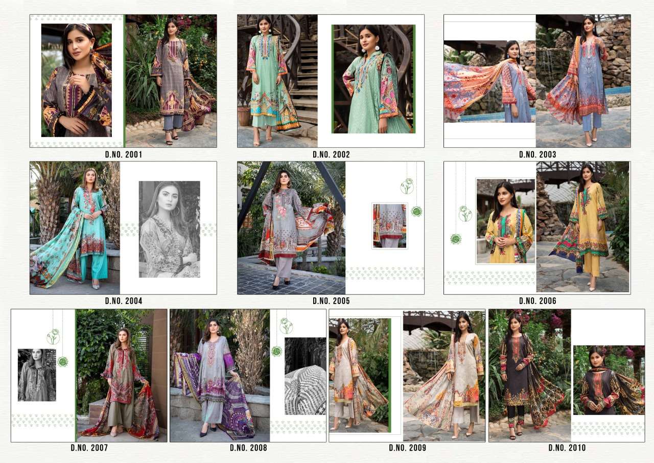 MAHNOOR VOL-2 BY BIN SAEED 2001 TO 2010 DESIGNER SUITS BEAUTIFUL STYLISH FANCY COLORFUL PARTY WEAR & ETHNIC WEAR PURE LAWN COTTON DRESSES AT WHOLESALE PRICE