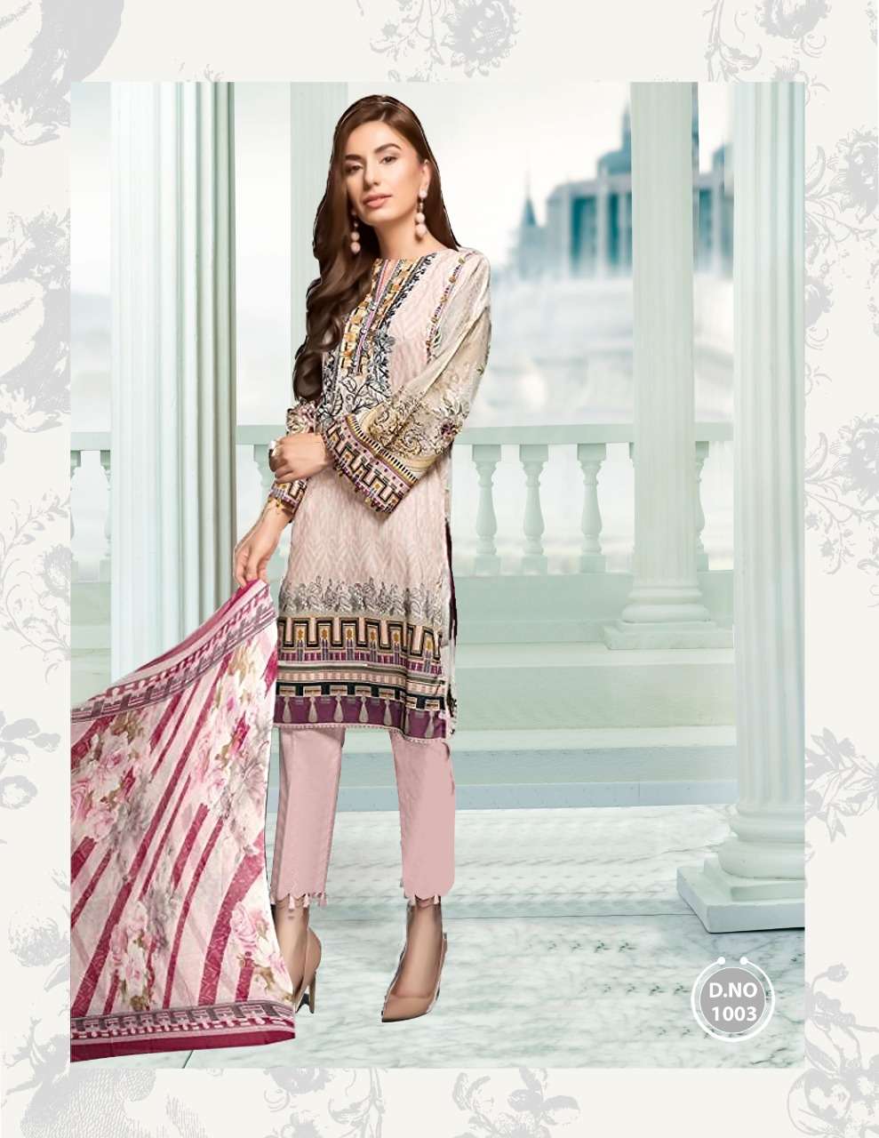 BAROQUE LAWN COLLECTION-2020 BY FASHID WHOLESALE 1001 TO 1008 SERIES DESIGNER SUITS STYLISH DESIGNER COLORFUL FANCY BEAUTIFUL PARTY WEAR & ETHNIC WEAR PURE CAMBRIC LAWN DRESSES AT WHOLESALE PRICE