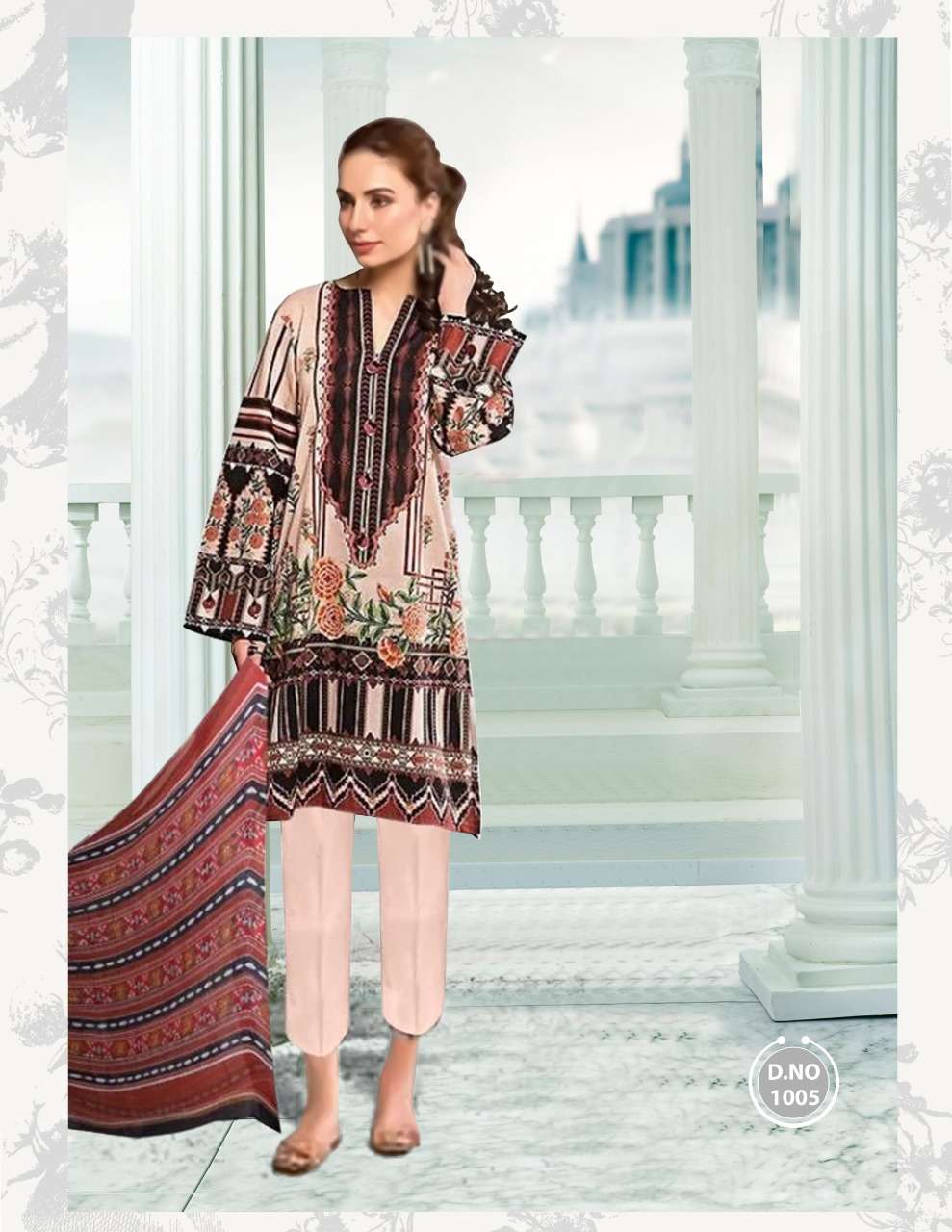 BAROQUE LAWN COLLECTION-2020 BY FASHID WHOLESALE 1001 TO 1008 SERIES DESIGNER SUITS STYLISH DESIGNER COLORFUL FANCY BEAUTIFUL PARTY WEAR & ETHNIC WEAR PURE CAMBRIC LAWN DRESSES AT WHOLESALE PRICE