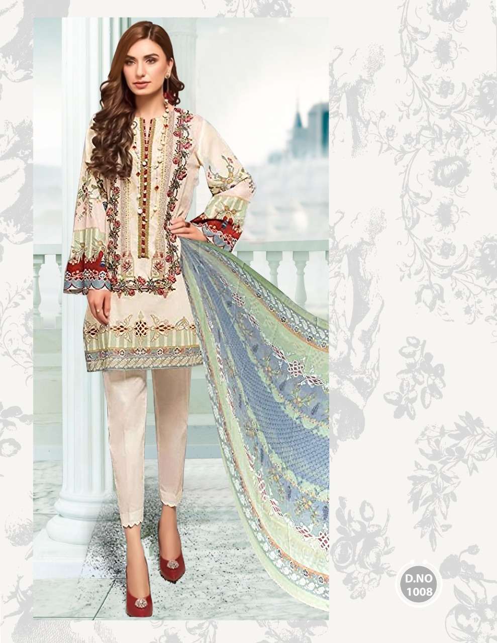 BAROQUE LAWN COLLECTION-2020 BY FASHID WHOLESALE 1001 TO 1008 SERIES DESIGNER SUITS STYLISH DESIGNER COLORFUL FANCY BEAUTIFUL PARTY WEAR & ETHNIC WEAR PURE CAMBRIC LAWN DRESSES AT WHOLESALE PRICE
