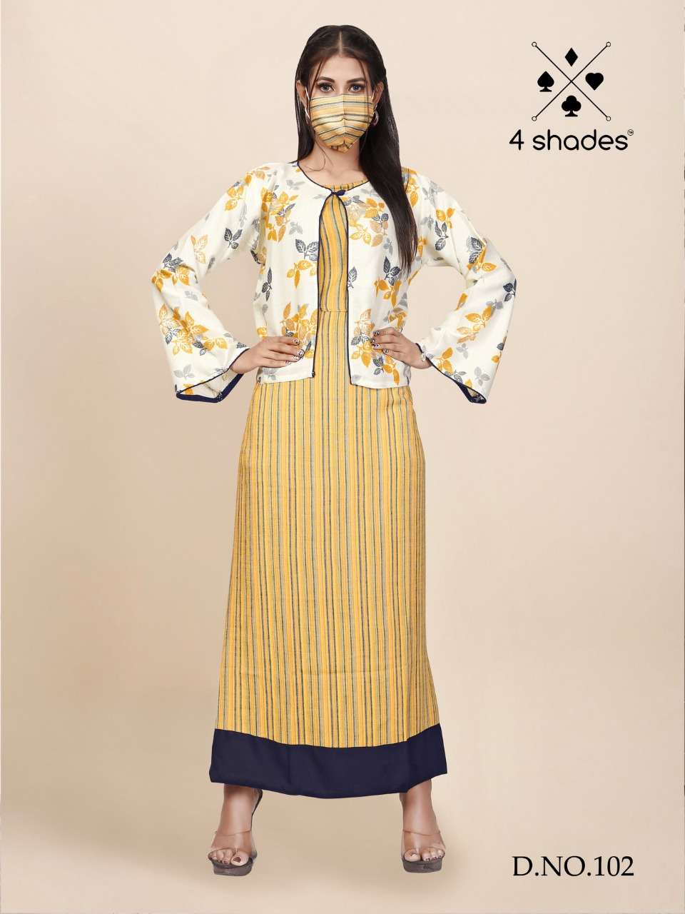 MAGGIE BY 4 SHADES 101 TO 104 SERIES BEAUTIFUL STYLISH FANCY COLORFUL CASUAL WEAR & ETHNIC WEAR PURE RAYON PRINTED KURTIS AT WHOLESALE PRICE