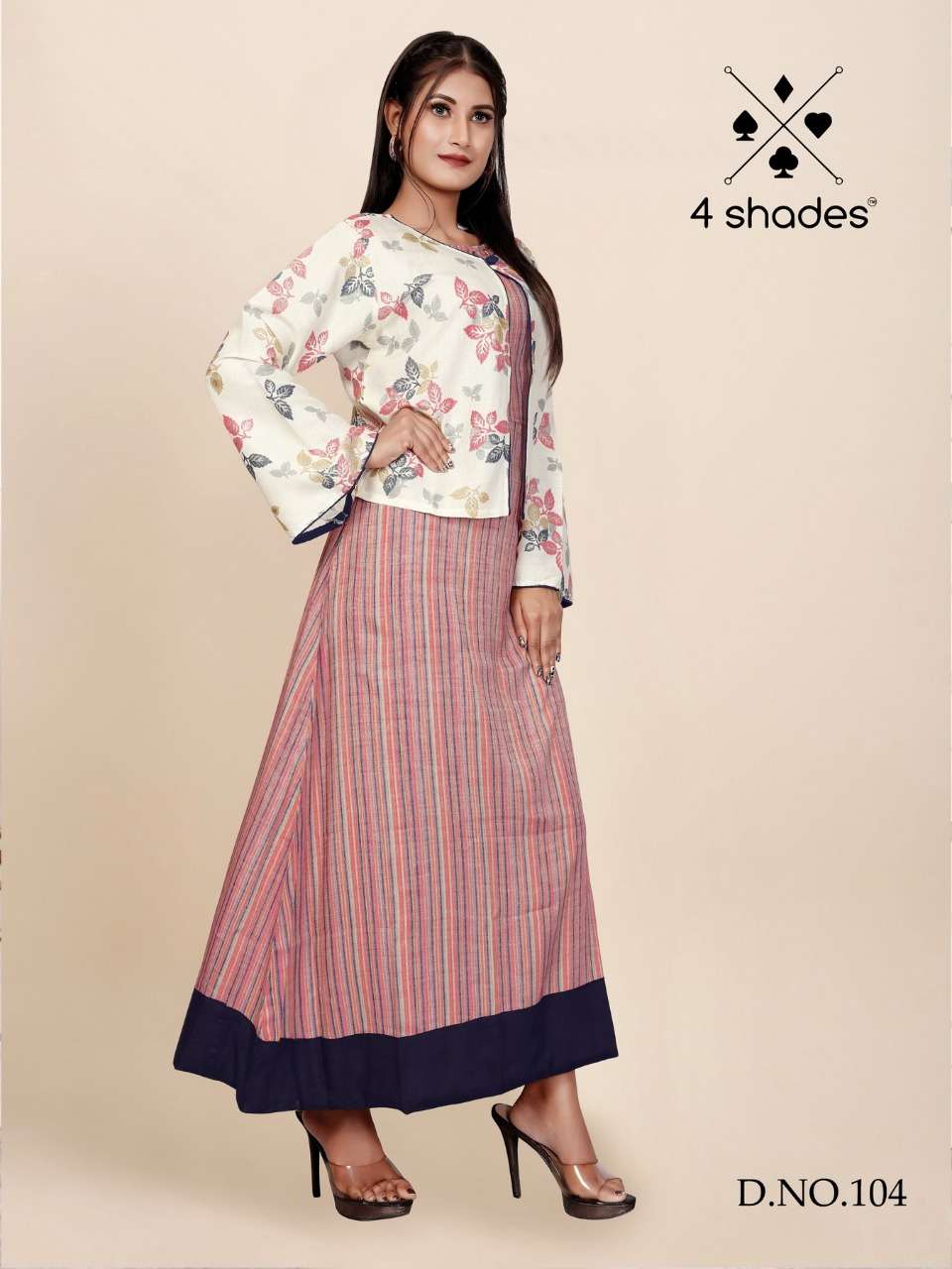 MAGGIE BY 4 SHADES 101 TO 104 SERIES BEAUTIFUL STYLISH FANCY COLORFUL CASUAL WEAR & ETHNIC WEAR PURE RAYON PRINTED KURTIS AT WHOLESALE PRICE