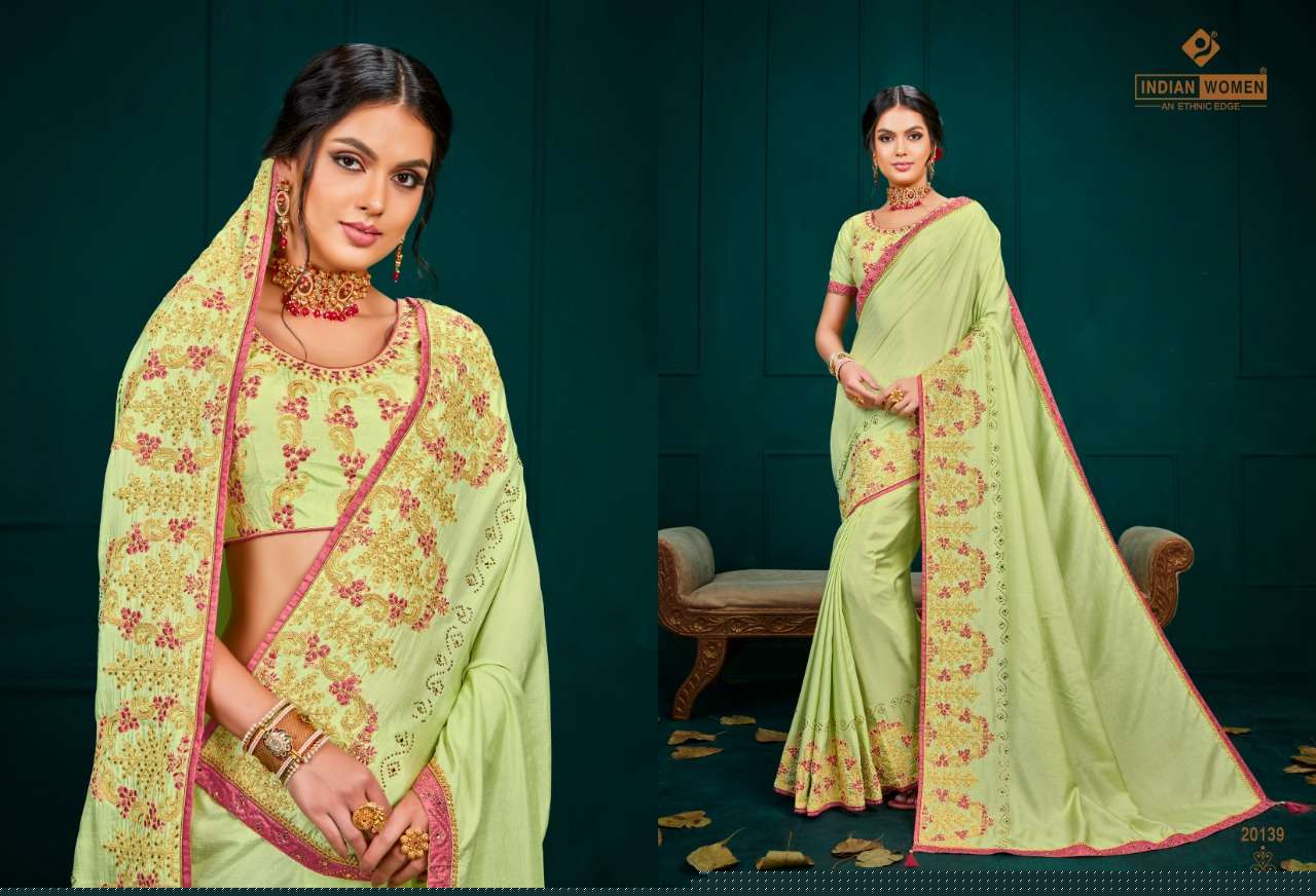 MANGO VOL-21 BY INDIAN WOMEN 20133 TO 20152 SERIES INDIAN TRADITIONAL WEAR COLLECTION BEAUTIFUL STYLISH FANCY COLORFUL PARTY WEAR & OCCASIONAL WEAR TWO TONE SILK EMBROIDERED SAREES AT WHOLESALE PRICE