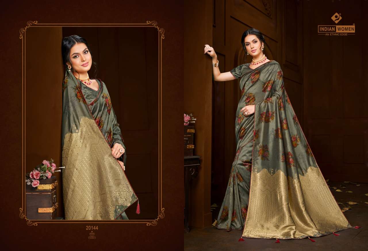 MANGO VOL-21 BY INDIAN WOMEN 20133 TO 20152 SERIES INDIAN TRADITIONAL WEAR COLLECTION BEAUTIFUL STYLISH FANCY COLORFUL PARTY WEAR & OCCASIONAL WEAR TWO TONE SILK EMBROIDERED SAREES AT WHOLESALE PRICE