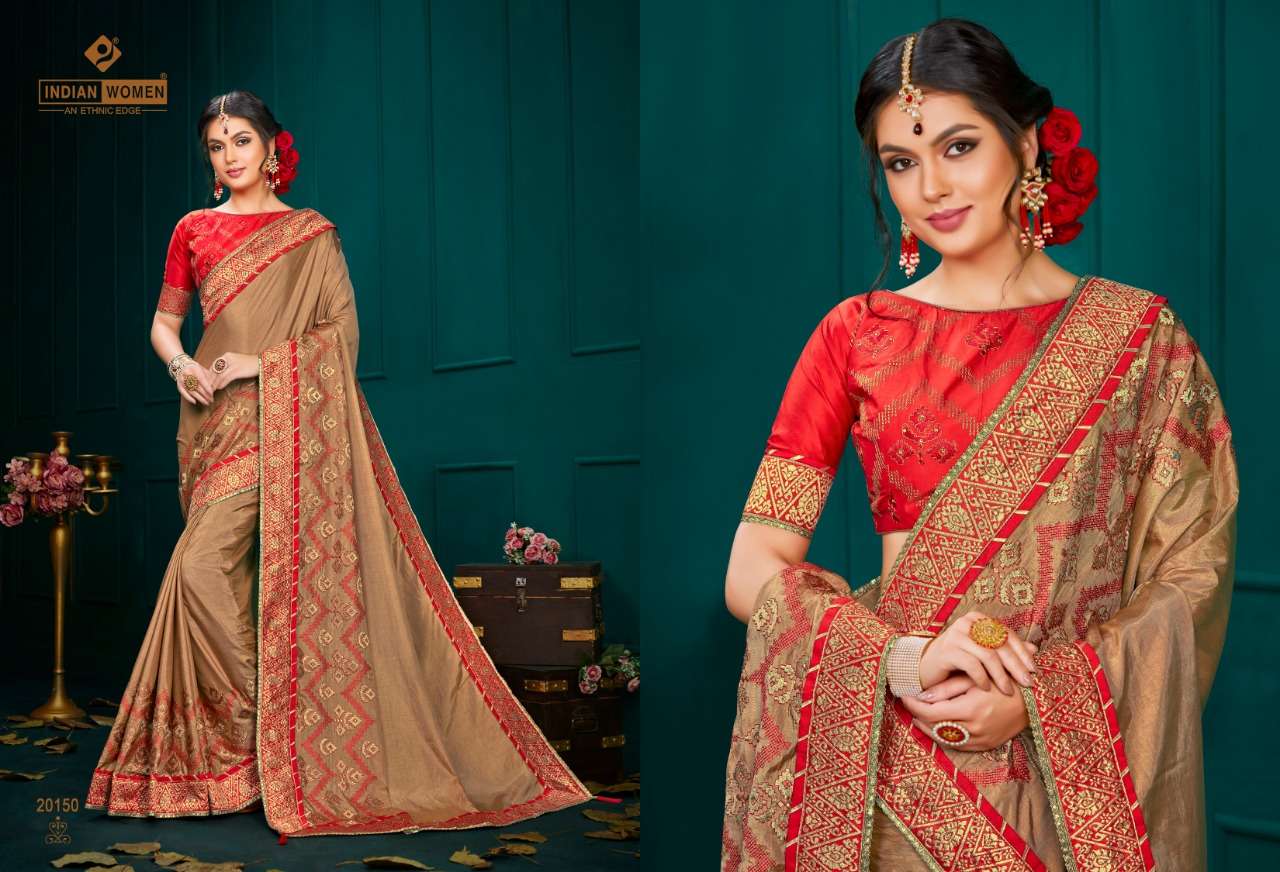 MANGO VOL-21 BY INDIAN WOMEN 20133 TO 20152 SERIES INDIAN TRADITIONAL WEAR COLLECTION BEAUTIFUL STYLISH FANCY COLORFUL PARTY WEAR & OCCASIONAL WEAR TWO TONE SILK EMBROIDERED SAREES AT WHOLESALE PRICE