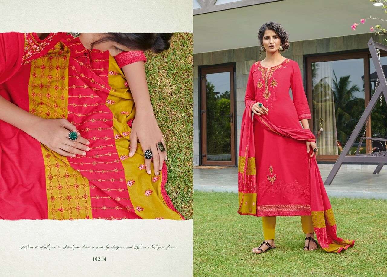 GREEN VALLY BY RAMAIYA 10211 TO 10218 SERIES BEAUTIFUL WINTER COLLECTION SUITS STYLISH FANCY COLORFUL CASUAL WEAR & ETHNIC WEAR PURE PURE COTTON WITH WORK DRESSES AT WHOLESALE PRICE