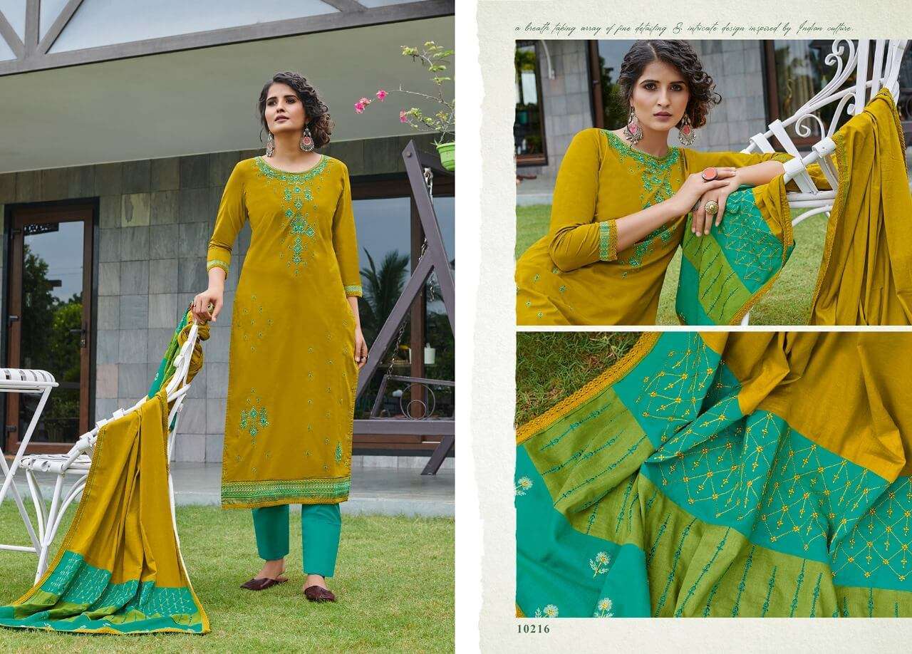 GREEN VALLY BY RAMAIYA 10211 TO 10218 SERIES BEAUTIFUL WINTER COLLECTION SUITS STYLISH FANCY COLORFUL CASUAL WEAR & ETHNIC WEAR PURE PURE COTTON WITH WORK DRESSES AT WHOLESALE PRICE
