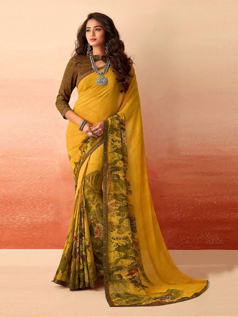 NALINI BY INDIAN WOMEN 1001 TO 1025 SERIES INDIAN TRADITIONAL WEAR COLLECTION BEAUTIFUL STYLISH FANCY COLORFUL PARTY WEAR & OCCASIONAL WEAR FANCY SAREES AT WHOLESALE PRICE