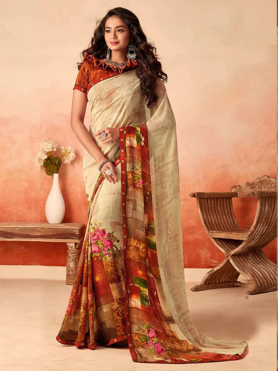 NALINI BY INDIAN WOMEN 1001 TO 1025 SERIES INDIAN TRADITIONAL WEAR COLLECTION BEAUTIFUL STYLISH FANCY COLORFUL PARTY WEAR & OCCASIONAL WEAR FANCY SAREES AT WHOLESALE PRICE