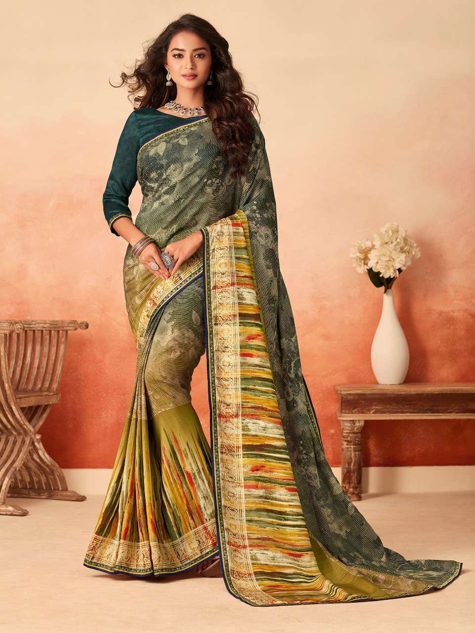 NALINI BY INDIAN WOMEN 1001 TO 1025 SERIES INDIAN TRADITIONAL WEAR COLLECTION BEAUTIFUL STYLISH FANCY COLORFUL PARTY WEAR & OCCASIONAL WEAR FANCY SAREES AT WHOLESALE PRICE