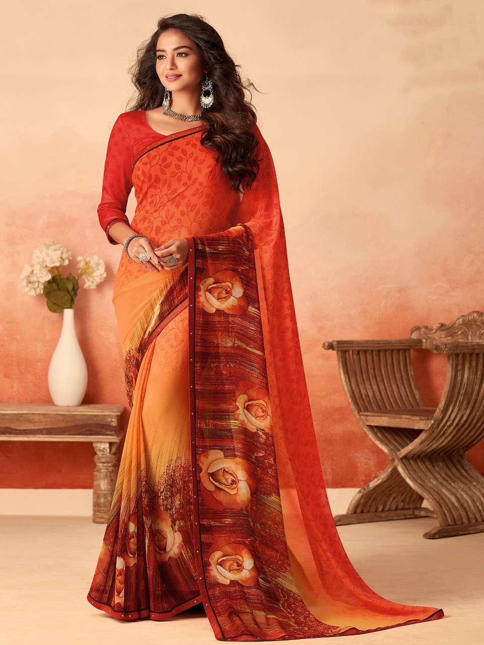 NALINI BY INDIAN WOMEN 1001 TO 1025 SERIES INDIAN TRADITIONAL WEAR COLLECTION BEAUTIFUL STYLISH FANCY COLORFUL PARTY WEAR & OCCASIONAL WEAR FANCY SAREES AT WHOLESALE PRICE