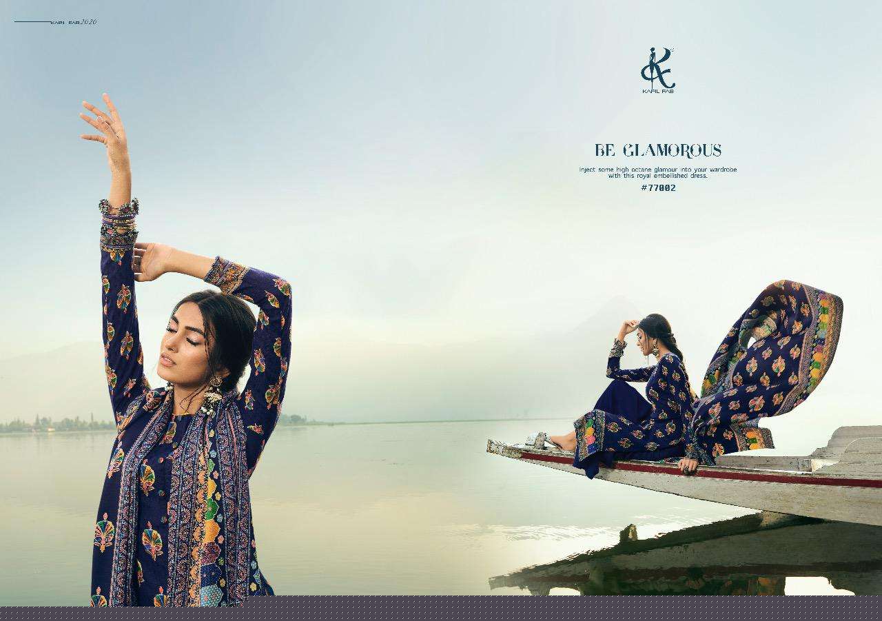 AAZEEN BY KAPIL FAB 77001 TO 77006 SERIES BEAUTIFUL SUITS COLORFUL STYLISH FANCY CASUAL WEAR & ETHNIC WEAR PASHMINA DIGITAL PRINTED DRESSES AT WHOLESALE PRICE