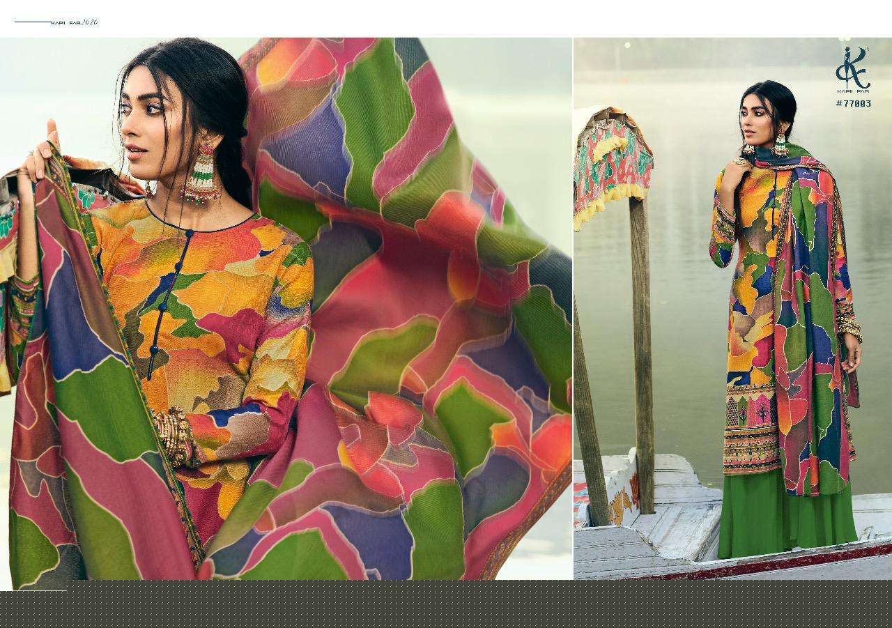 AAZEEN BY KAPIL FAB 77001 TO 77006 SERIES BEAUTIFUL SUITS COLORFUL STYLISH FANCY CASUAL WEAR & ETHNIC WEAR PASHMINA DIGITAL PRINTED DRESSES AT WHOLESALE PRICE