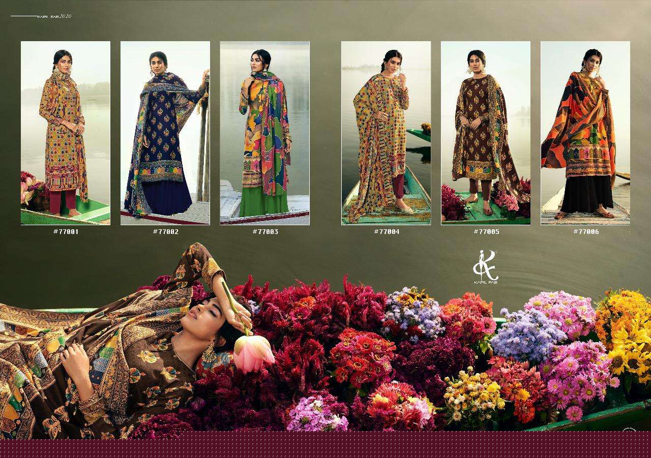 AAZEEN BY KAPIL FAB 77001 TO 77006 SERIES BEAUTIFUL SUITS COLORFUL STYLISH FANCY CASUAL WEAR & ETHNIC WEAR PASHMINA DIGITAL PRINTED DRESSES AT WHOLESALE PRICE