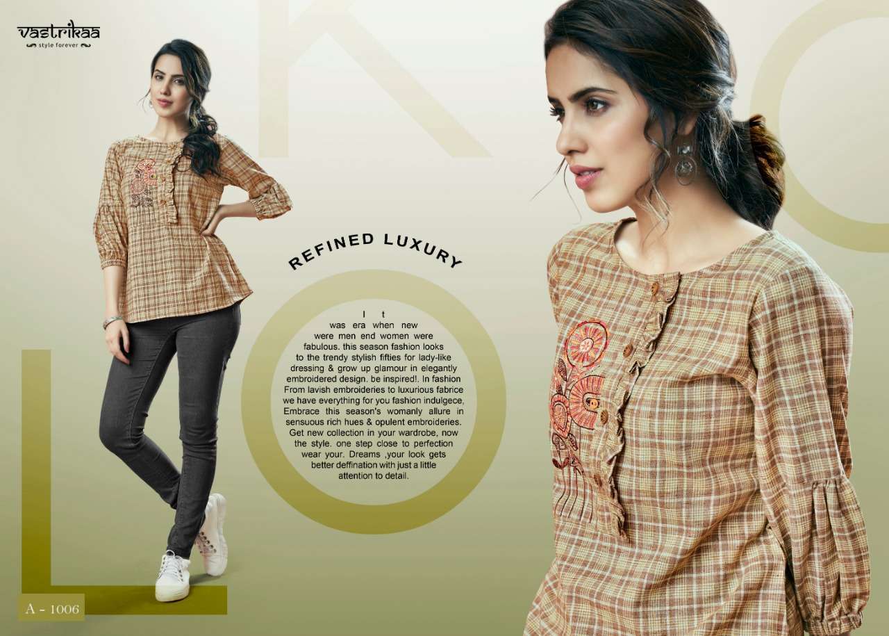 CRIMSON BY VASTRIKAA 1001 TO 1008 SERIES STYLISH FANCY BEAUTIFUL COLORFUL CASUAL WEAR & ETHNIC WEAR COTTON JACQUARD HANDLOOM KURTIS AT WHOLESALE PRICE