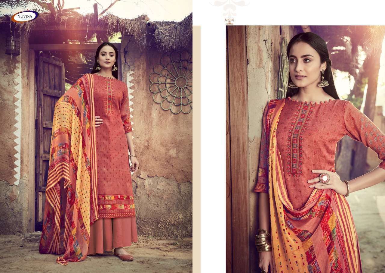 WINTER SONET BY YUVINA EXPORT 59001 TO 59008 SERIES BEAUTIFUL STYLISH SHARARA SUITS FANCY COLORFUL CASUAL WEAR & ETHNIC WEAR & READY TO WEAR PURE PASHMINA DOBBY EMBROIDERY WITH EMBROIDERY DRESSES AT WHOLESALE PRICE