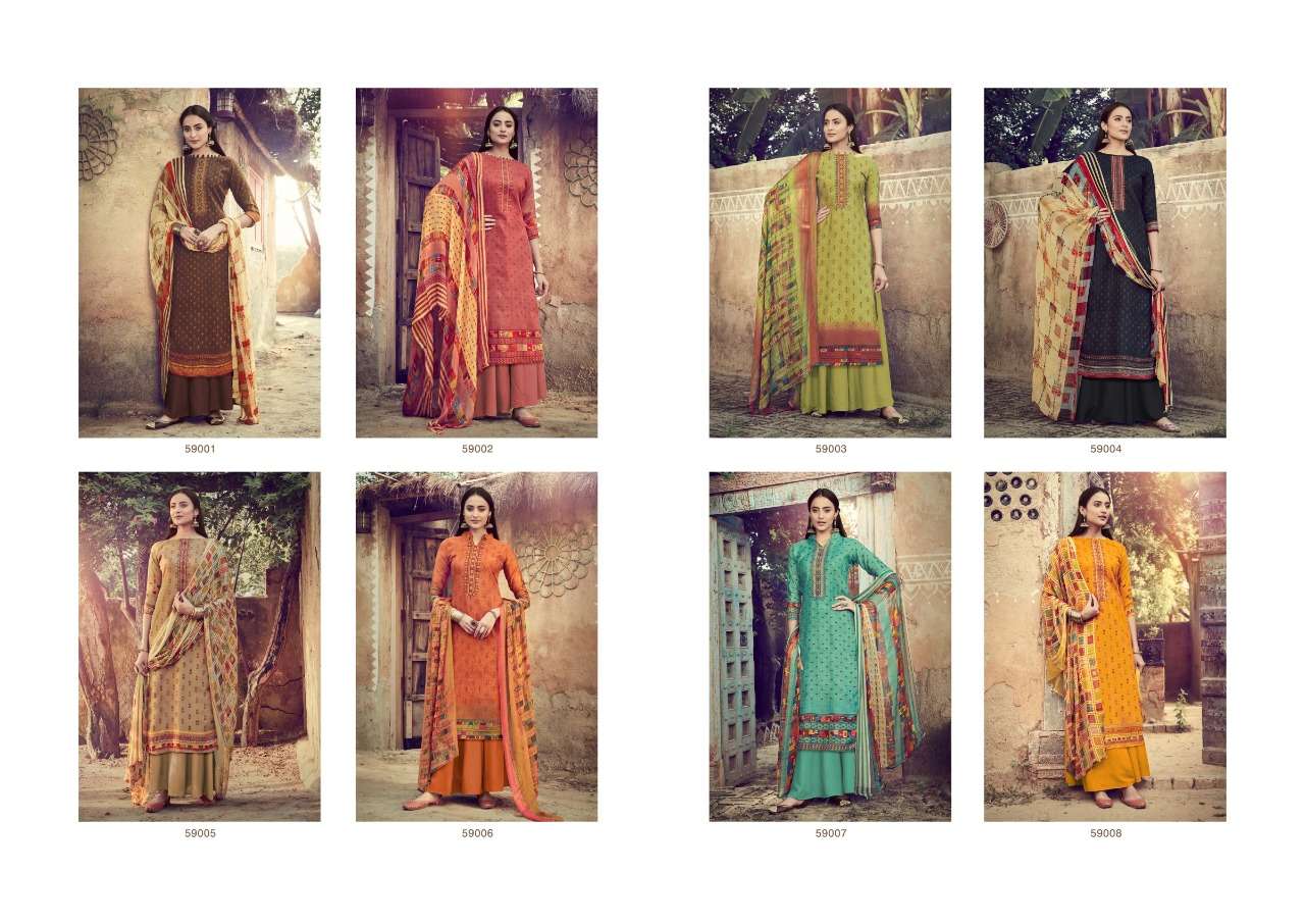 WINTER SONET BY YUVINA EXPORT 59001 TO 59008 SERIES BEAUTIFUL STYLISH SHARARA SUITS FANCY COLORFUL CASUAL WEAR & ETHNIC WEAR & READY TO WEAR PURE PASHMINA DOBBY EMBROIDERY WITH EMBROIDERY DRESSES AT WHOLESALE PRICE