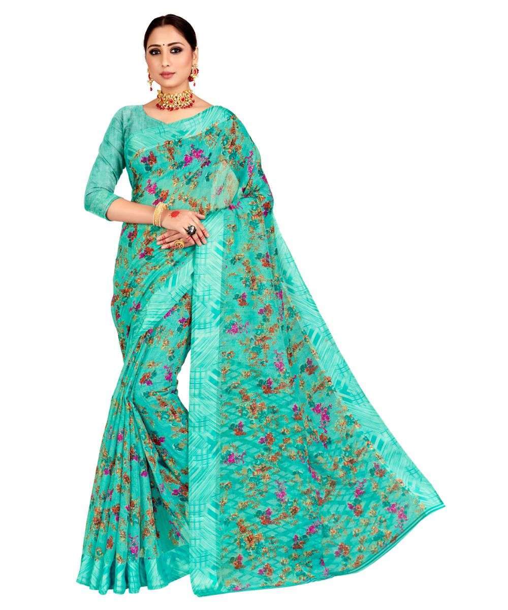 ANSHI BY ANYUKA 01 TO 10 SERIES INDIAN TRADITIONAL WEAR COLLECTION BEAUTIFUL STYLISH FANCY COLORFUL PARTY WEAR & OCCASIONAL WEAR SILK COTTON PRINTED SAREES AT WHOLESALE PRICE