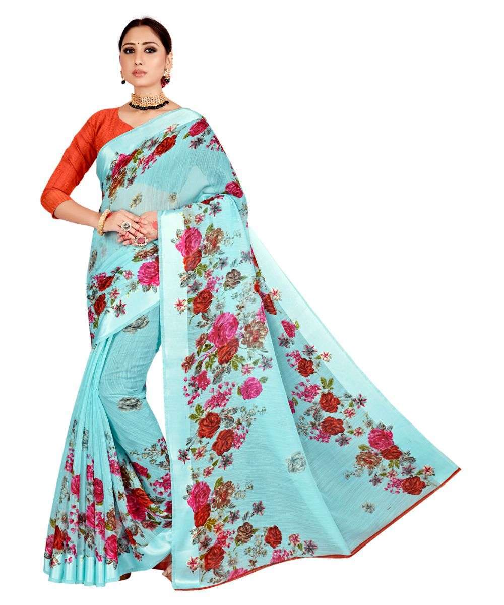 ANSHI BY ANYUKA 01 TO 10 SERIES INDIAN TRADITIONAL WEAR COLLECTION BEAUTIFUL STYLISH FANCY COLORFUL PARTY WEAR & OCCASIONAL WEAR SILK COTTON PRINTED SAREES AT WHOLESALE PRICE