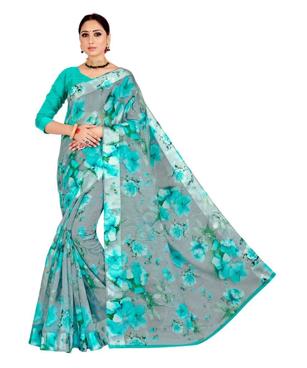 ANSHI BY ANYUKA 01 TO 10 SERIES INDIAN TRADITIONAL WEAR COLLECTION BEAUTIFUL STYLISH FANCY COLORFUL PARTY WEAR & OCCASIONAL WEAR SILK COTTON PRINTED SAREES AT WHOLESALE PRICE