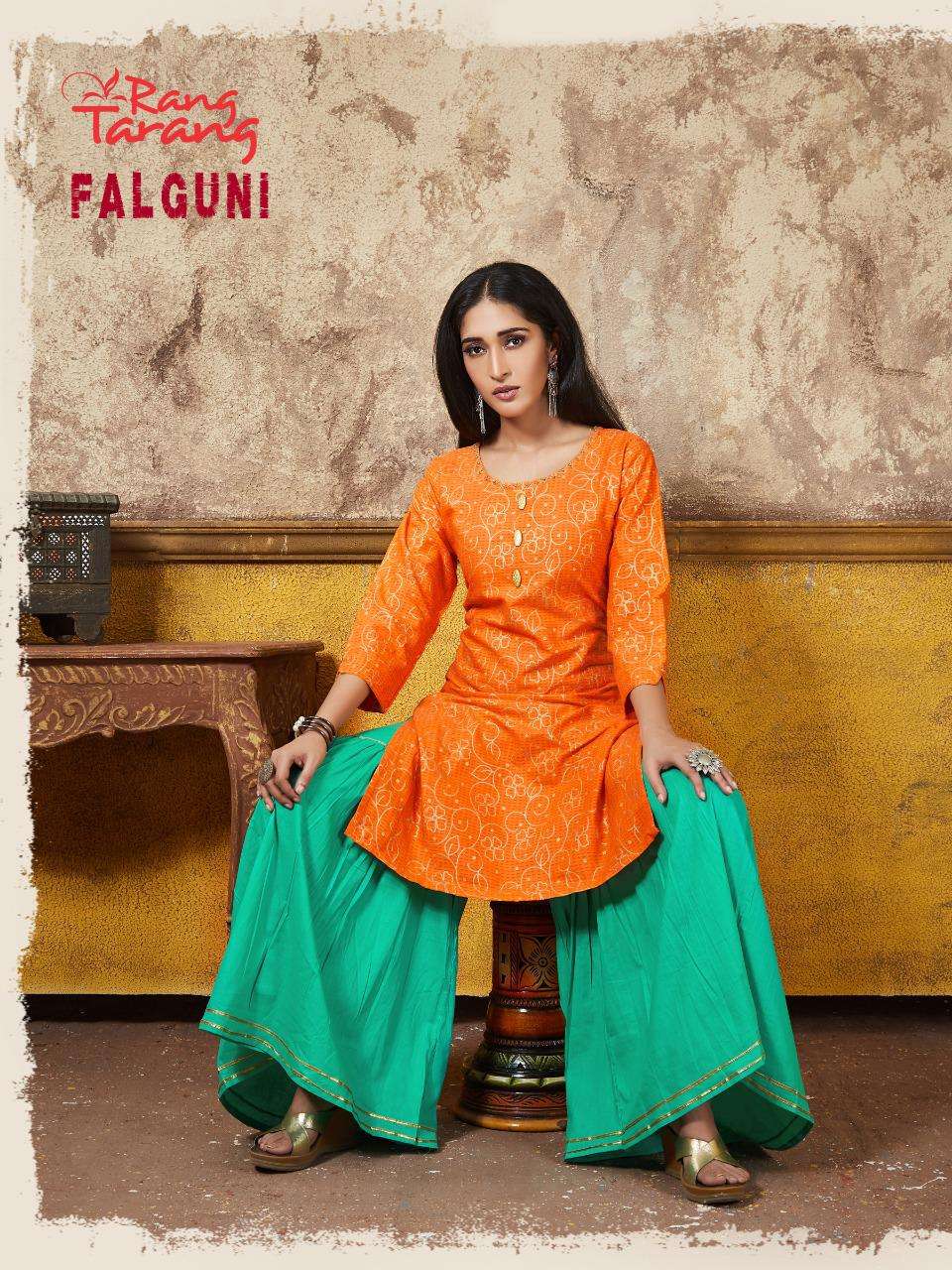 FALGUNI BY RANG TRANG 1001 TO 1006 SERIES STYLISH FANCY BEAUTIFUL COLORFUL CASUAL WEAR & ETHNIC WEAR PURE COTTON FLEX PRINTED KURTIS AT WHOLESALE PRICE