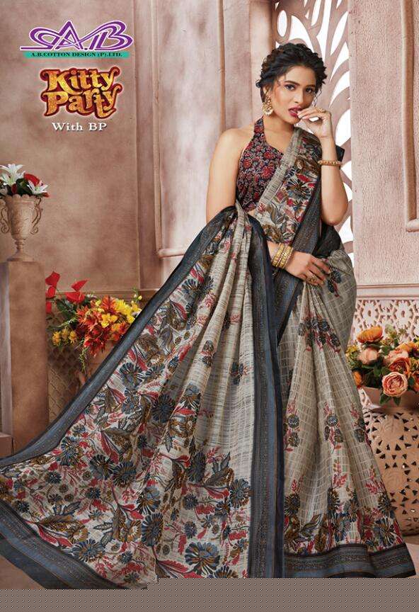 KITTY PARTY BY A.B FASHION 900 TO 917 SERIES INDIAN TRADITIONAL WEAR COLLECTION BEAUTIFUL STYLISH FANCY COLORFUL PARTY WEAR & OCCASIONAL WEAR MUL MUL COTTON PRINTED SAREES AT WHOLESALE PRICE