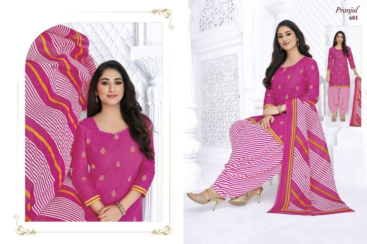 PRIYANKA VOL-6 BY PRANJUL 601 TO 648 SERIES BEAUTIFUL STYLISH ANARKALI SUITS FANCY COLORFUL CASUAL WEAR & ETHNIC WEAR & READY TO WEAR COTTON PRINTED DRESSES AT WHOLESALE PRICE
