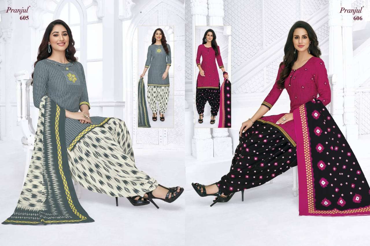 PRIYANKA VOL-6 BY PRANJUL 601 TO 648 SERIES BEAUTIFUL STYLISH ANARKALI SUITS FANCY COLORFUL CASUAL WEAR & ETHNIC WEAR & READY TO WEAR COTTON PRINTED DRESSES AT WHOLESALE PRICE