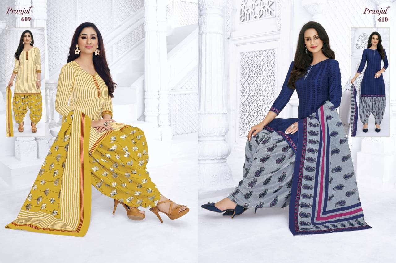 PRIYANKA VOL-6 BY PRANJUL 601 TO 648 SERIES BEAUTIFUL STYLISH ANARKALI SUITS FANCY COLORFUL CASUAL WEAR & ETHNIC WEAR & READY TO WEAR COTTON PRINTED DRESSES AT WHOLESALE PRICE