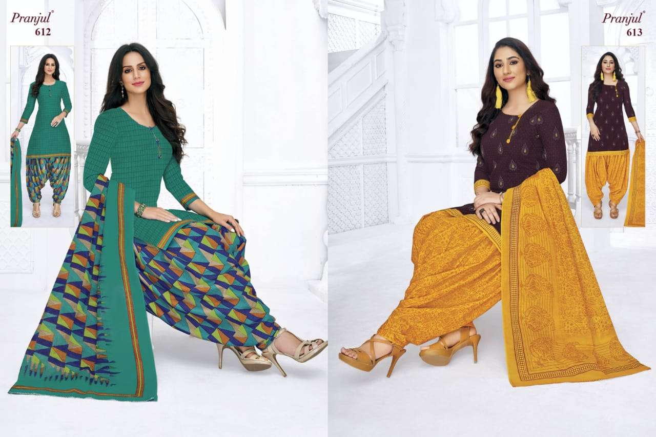 PRIYANKA VOL-6 BY PRANJUL 601 TO 648 SERIES BEAUTIFUL STYLISH ANARKALI SUITS FANCY COLORFUL CASUAL WEAR & ETHNIC WEAR & READY TO WEAR COTTON PRINTED DRESSES AT WHOLESALE PRICE
