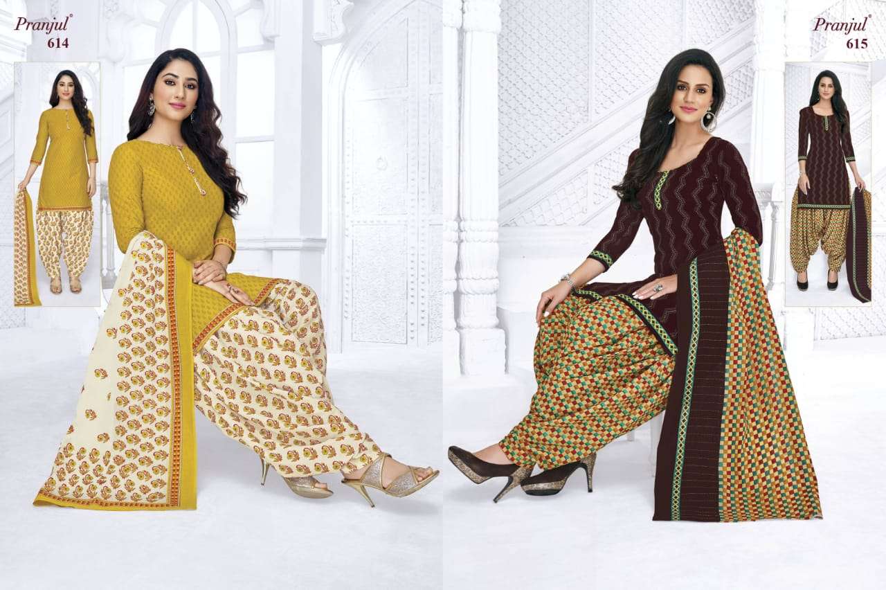 PRIYANKA VOL-6 BY PRANJUL 601 TO 648 SERIES BEAUTIFUL STYLISH ANARKALI SUITS FANCY COLORFUL CASUAL WEAR & ETHNIC WEAR & READY TO WEAR COTTON PRINTED DRESSES AT WHOLESALE PRICE