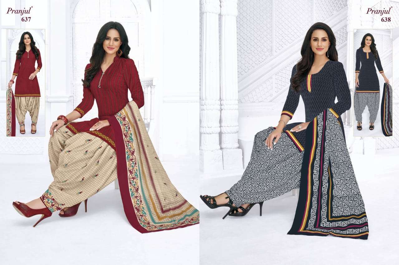 PRIYANKA VOL-6 BY PRANJUL 601 TO 648 SERIES BEAUTIFUL STYLISH ANARKALI SUITS FANCY COLORFUL CASUAL WEAR & ETHNIC WEAR & READY TO WEAR COTTON PRINTED DRESSES AT WHOLESALE PRICE