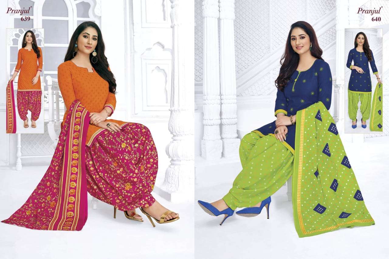 PRIYANKA VOL-6 BY PRANJUL 601 TO 648 SERIES BEAUTIFUL STYLISH ANARKALI SUITS FANCY COLORFUL CASUAL WEAR & ETHNIC WEAR & READY TO WEAR COTTON PRINTED DRESSES AT WHOLESALE PRICE