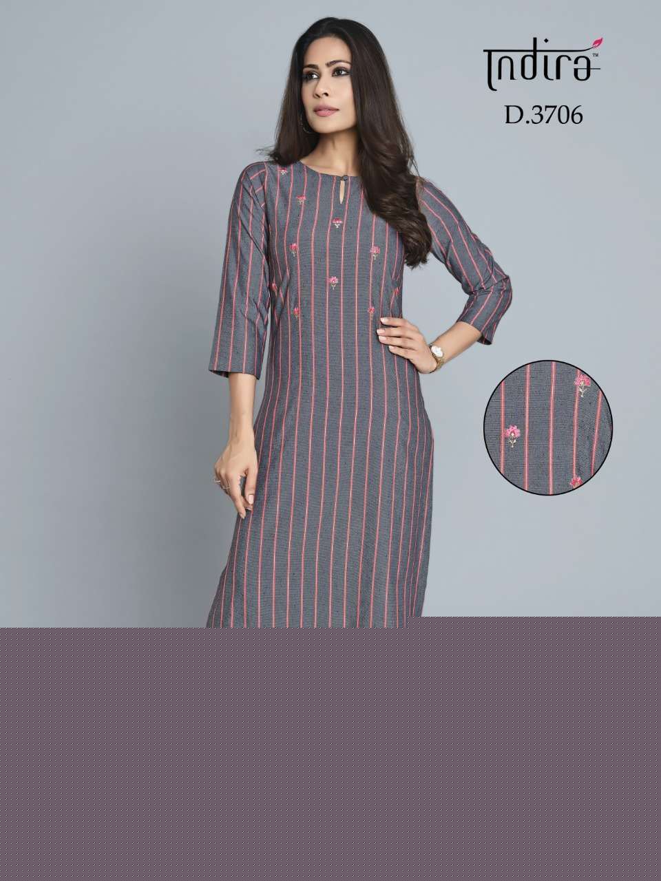 SHIMMER BY INDIRA 3701 TO 3706 SERIES DESIGNER BEAUTIFUL STYLISH FANCY COLORFUL PARTY WEAR & OCCASIONAL WEAR PREMIUM COTTON PRINTED KURTIS AT WHOLESALE PRICE