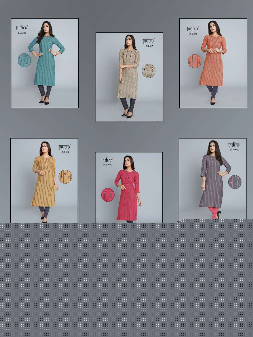 SHIMMER BY INDIRA 3701 TO 3706 SERIES DESIGNER BEAUTIFUL STYLISH FANCY COLORFUL PARTY WEAR & OCCASIONAL WEAR PREMIUM COTTON PRINTED KURTIS AT WHOLESALE PRICE