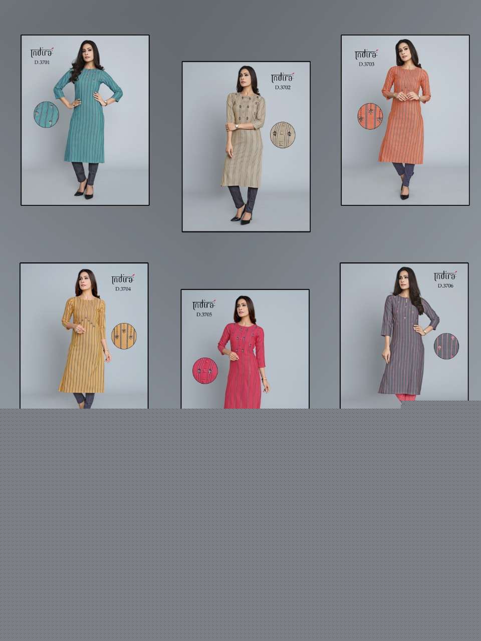 SHIMMER BY INDIRA 3701 TO 3706 SERIES DESIGNER BEAUTIFUL STYLISH FANCY COLORFUL PARTY WEAR & OCCASIONAL WEAR PREMIUM COTTON PRINTED KURTIS AT WHOLESALE PRICE