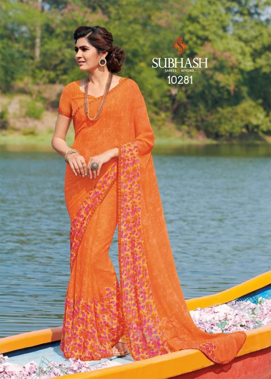 GAURI VOL-2 BY SUBHASH SAREES 10271 TO 10294 SERIES INDIAN TRADITIONAL WEAR COLLECTION BEAUTIFUL STYLISH FANCY COLORFUL PARTY WEAR & OCCASIONAL WEAR HEAVY GEORGETTE SAREES AT WHOLESALE PRICE