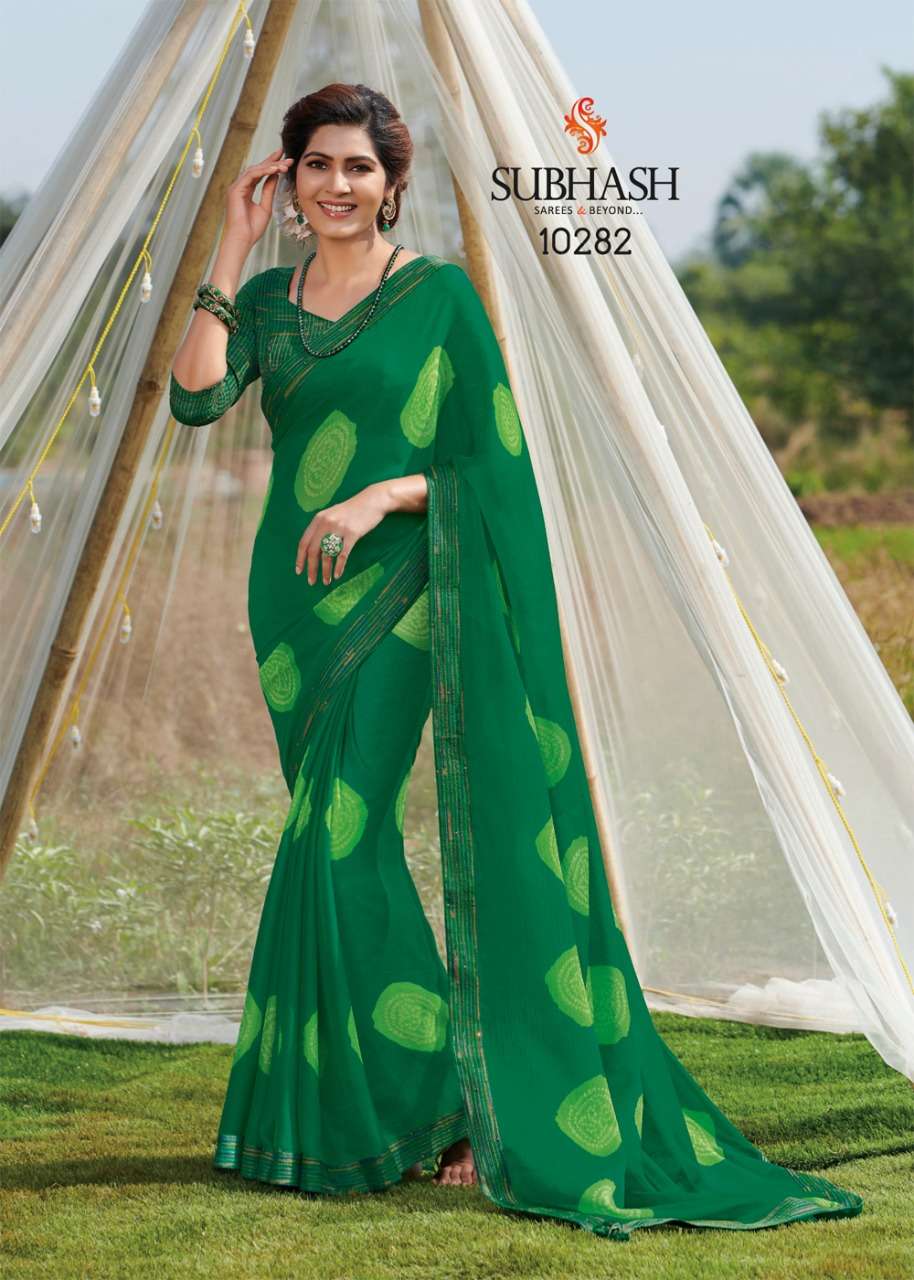 GAURI VOL-2 BY SUBHASH SAREES 10271 TO 10294 SERIES INDIAN TRADITIONAL WEAR COLLECTION BEAUTIFUL STYLISH FANCY COLORFUL PARTY WEAR & OCCASIONAL WEAR HEAVY GEORGETTE SAREES AT WHOLESALE PRICE