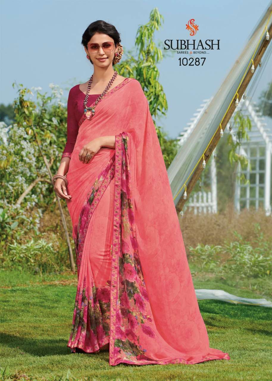 GAURI VOL-2 BY SUBHASH SAREES 10271 TO 10294 SERIES INDIAN TRADITIONAL WEAR COLLECTION BEAUTIFUL STYLISH FANCY COLORFUL PARTY WEAR & OCCASIONAL WEAR HEAVY GEORGETTE SAREES AT WHOLESALE PRICE