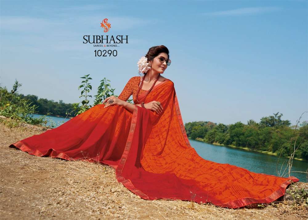 GAURI VOL-2 BY SUBHASH SAREES 10271 TO 10294 SERIES INDIAN TRADITIONAL WEAR COLLECTION BEAUTIFUL STYLISH FANCY COLORFUL PARTY WEAR & OCCASIONAL WEAR HEAVY GEORGETTE SAREES AT WHOLESALE PRICE