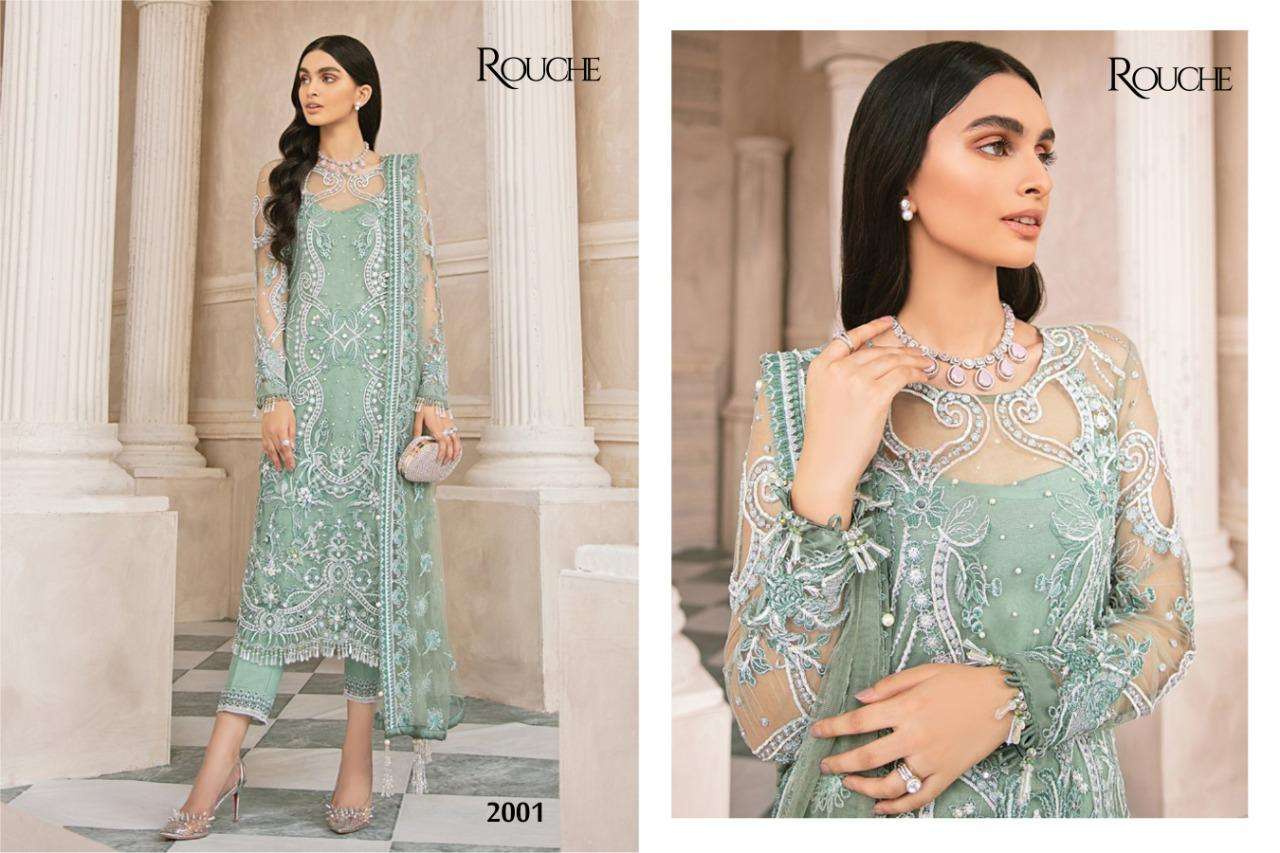 GULAAL BY ROUCHE 2001 TO 2004 SERIES DESIGNER PAKISTANI SUITS COLLECTION BEAUTIFUL STYLISH FANCY COLORFUL PARTY WEAR & OCCASIONAL WEAR HEAVY NET WITH EMBROIDERY DRESSES AT WHOLESALE PRICE