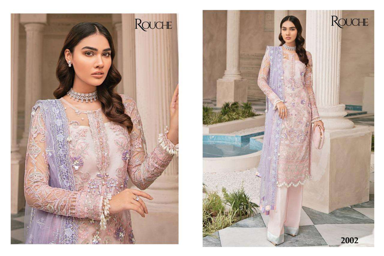 GULAAL BY ROUCHE 2001 TO 2004 SERIES DESIGNER PAKISTANI SUITS COLLECTION BEAUTIFUL STYLISH FANCY COLORFUL PARTY WEAR & OCCASIONAL WEAR HEAVY NET WITH EMBROIDERY DRESSES AT WHOLESALE PRICE